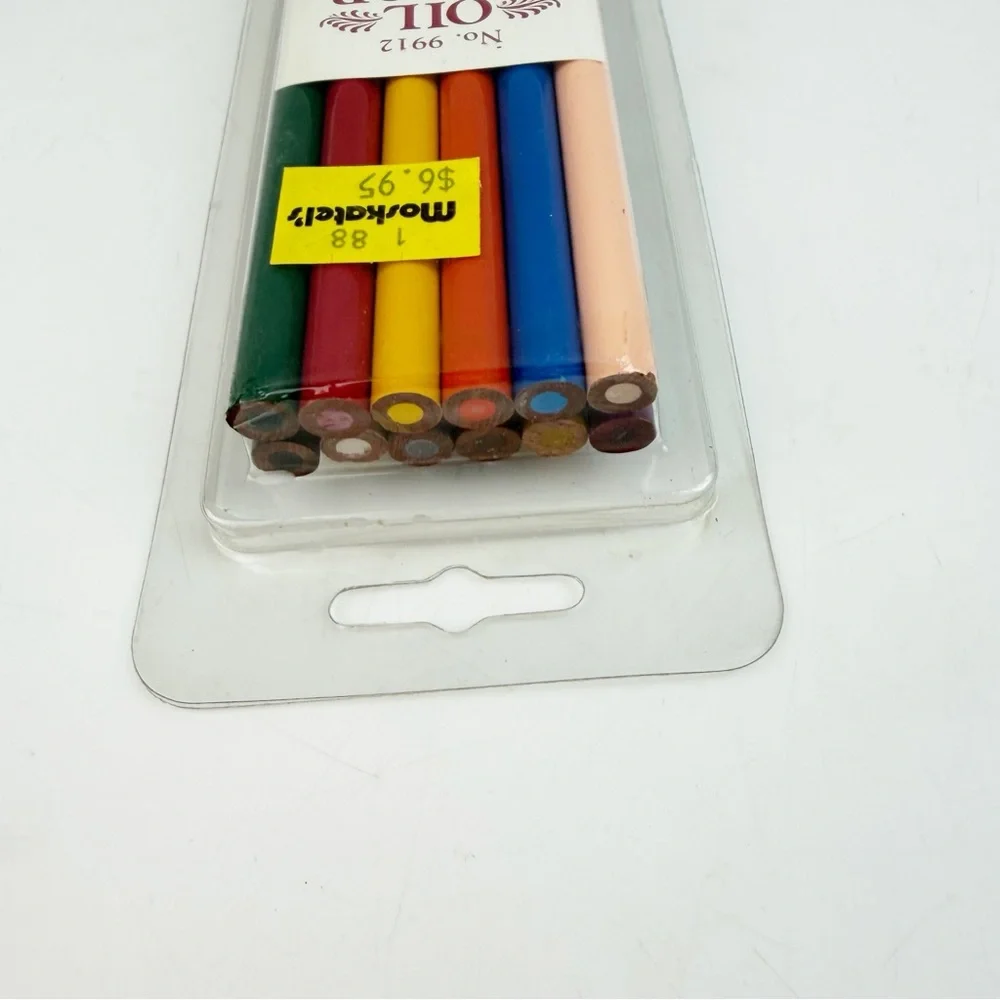 Walnut Hollow Oil Color Pencils 12 ct Color Set No. 9912  USA New Discontinued